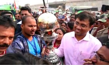 ହକି ବିଶ୍ବକପ ଟ୍ରଫି ସୁନ୍ଦରଗଡ଼ ସହର ପରିକ୍ରମା କରୁଛି।