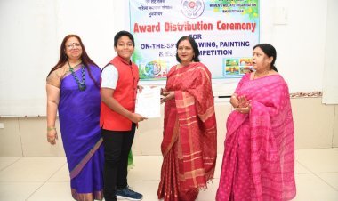 ପୂର୍ବତଟ ରେଳପଥ ମହିଳା ସଂଗଠନ ପକ୍ଷରୁ ସ୍ପଟ୍ ଚିତ୍ରାଙ୍କନ, ପେଣ୍ଟିଂ ଏବଂ ପ୍ରବନ୍ଧ ଲିଖନ ପ୍ରତିଯୋଗିତା ପୁରସ୍କାର ବିତରଣ ସମାରୋହ