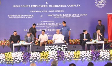 CM Attending the foundation laying ceremony of the Centre for Judicial Archives at Cuttack