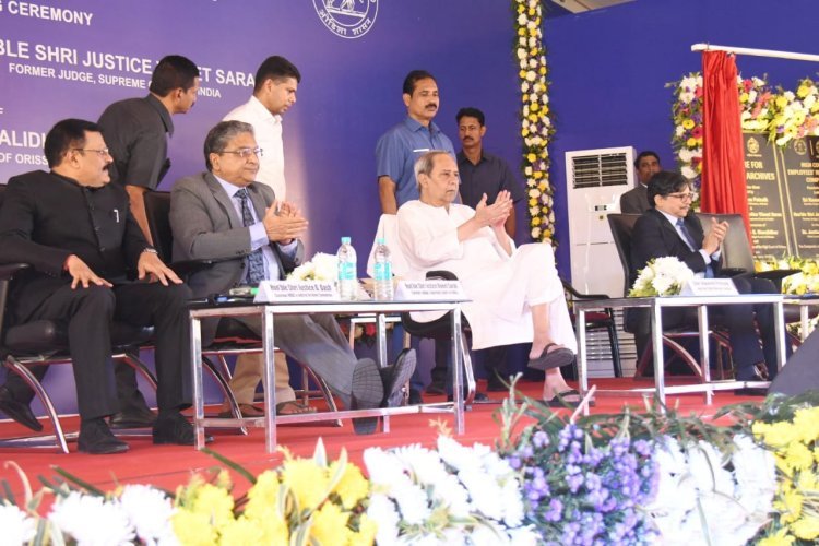 CM Attending the foundation laying ceremony of the Centre for Judicial Archives at Cuttack