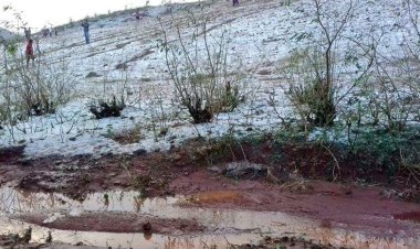 ନବରଙ୍ଗପୁରରେ ଚାରିଆଡ଼େ ବରଫର ଚାଦର