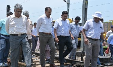 ​​ECoR GENERAL MANAGER INSPECTED BHUBANESWAR-BHADRAK RAILWAY SECTION