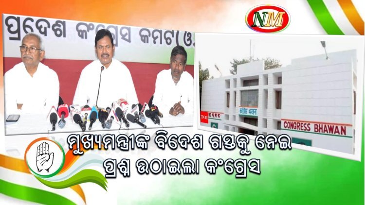 ମୁଖ୍ୟମନ୍ତ୍ରୀଙ୍କ ବିଦେଶ ଗସ୍ତକୁ ନେଇ କଡା ସମାଲୋଚନା କଲା କଂଗ୍ରେସ