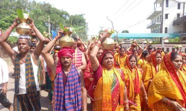 ମା ମଙ୍ଗଳାଙ୍କ ମନ୍ଦିର ପ୍ରତିଷ୍ଠା ଉତ୍ସବ ଉପଲକ୍ଷେ କଳସ ଯାତ୍ରା