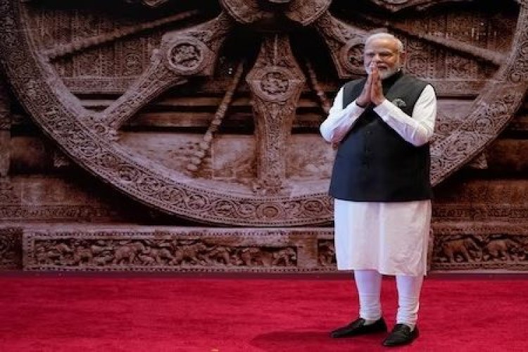 ଜି-୨୦ ସମ୍ମିଳନୀ ସଭାସ୍ଥଳରେ ଶୋଭା ପାଉଛି କୋଣାର୍କ ଚକ