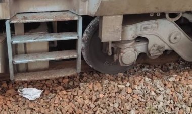 ମଇଁଷିକୁ ଧକ୍କା ଦେଇ ଟ୍ରେନ ଲାଇନ୍‌ଚ୍ୟୁତ