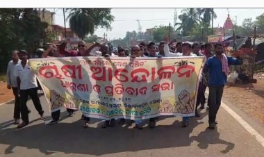 ମରୁଡି ଯୋଗୁଁ ଚାଷୀ ରାଜ ରାସ୍ତାରେ