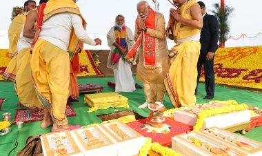 ଶ୍ରୀ କଲ୍‌କୀ ଧାମ୍‌ ମନ୍ଦିରର ଶିଳାନ୍ୟାସ କଲେ ମୋଦୀ