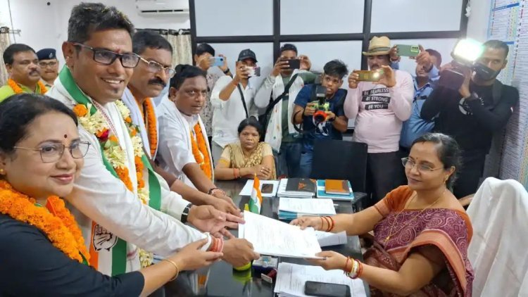 ପରଜଙ୍ଗ ନିର୍ବାଚନମଣ୍ଡଳୀ ପାଇଁ ପ୍ରାର୍ଥୀପତ୍ର ଦାଖଲ କଲେ କଂଗ୍ରେସ ବିଧାୟକ ପ୍ରାର୍ଥୀ