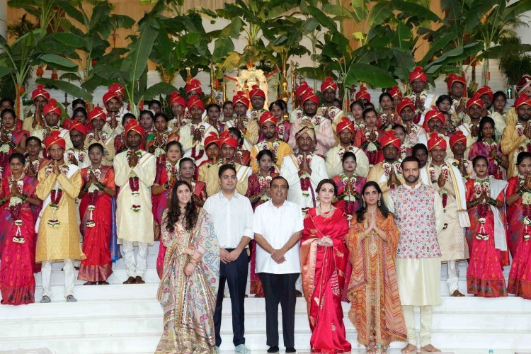 Ambani Family Wedding Celebrations Start with a Mass Wedding (Samuhik Vivah) for Underprivileged Couples Mumbai