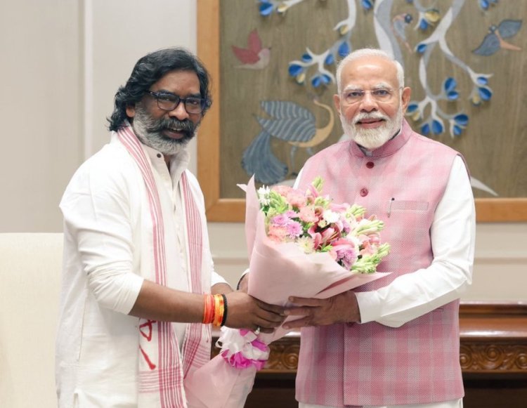 ମୋଦିଙ୍କୁ ଭେଟିଲେ ହେମନ୍ତ ସୋରେନ
