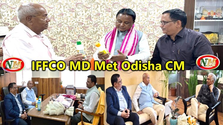 Dr. U.S. Awasthi, Managing Director IFFCO met with Chief Minister of Odisha along with Chief Secretary and Industry and skill development minister of state