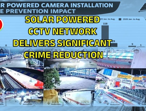 EAST COAST RAILWAY’S SOLAR POWERED CCTV NETWORK DELIVERS SIGNIFICANT CRIME REDUCTION